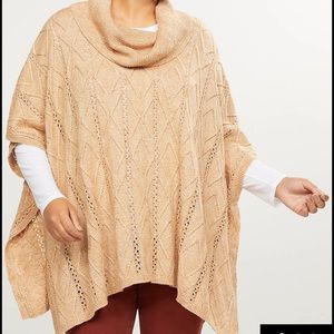 Lane Bryant Cowl-Neck Poncho